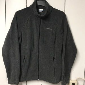 Woman’s grey fleece jacket